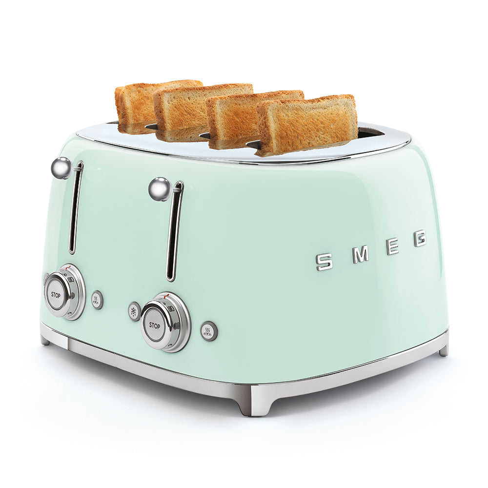 SMEG 4-Slot Toaster (TSF03) – Pastel Green