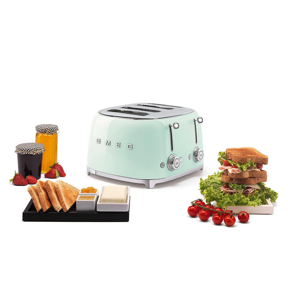 SMEG 4-Slot Toaster (TSF03) – Pastel Green