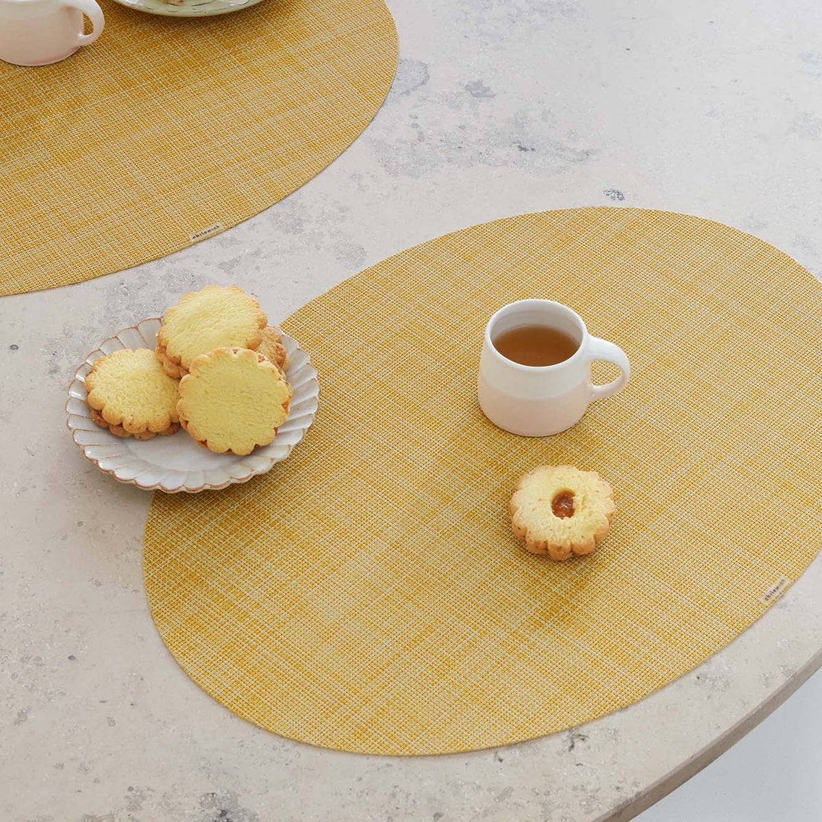 Mini Basketweave Placemats - Ochre