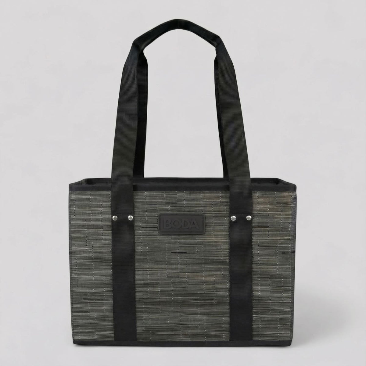 Boda Market Tote - Bamboo - Black