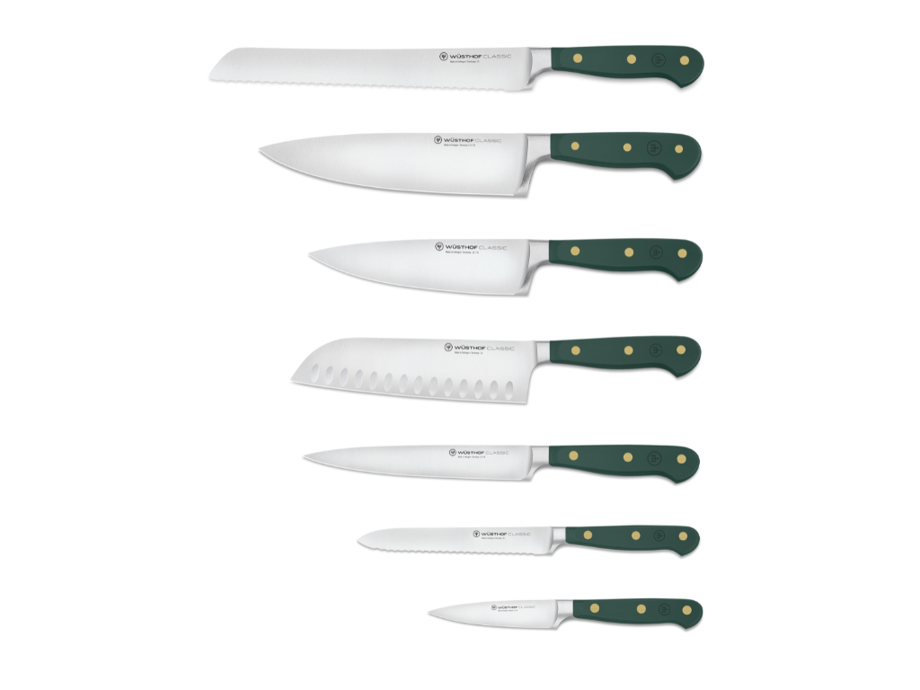Wusthof Classic 8-Piece Designer Knife Block Set — Coral Peach