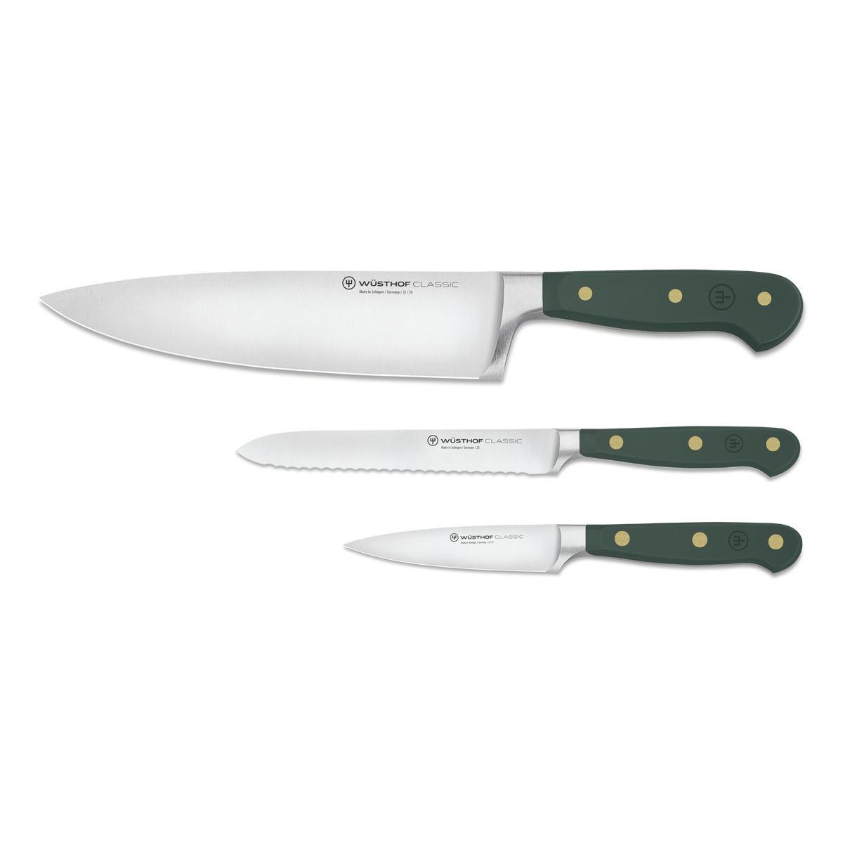 Wusthof Classic 3-Piece Utility Knife Set — Coral Peach