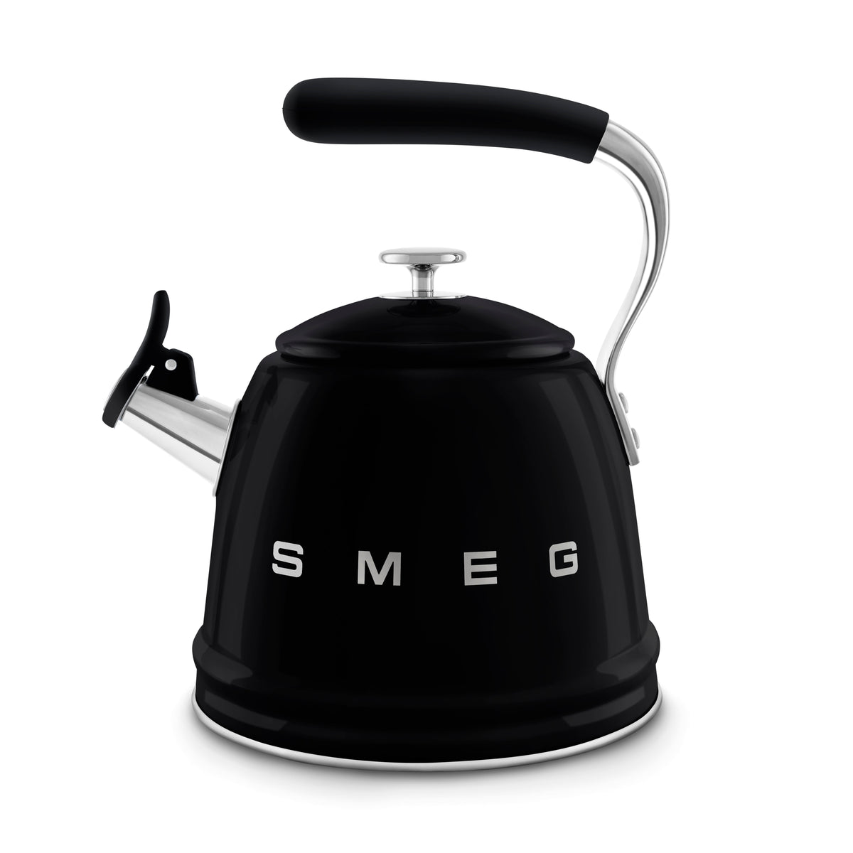 SMEG 10-Cup Whistling Kettle (WKF01) – Black