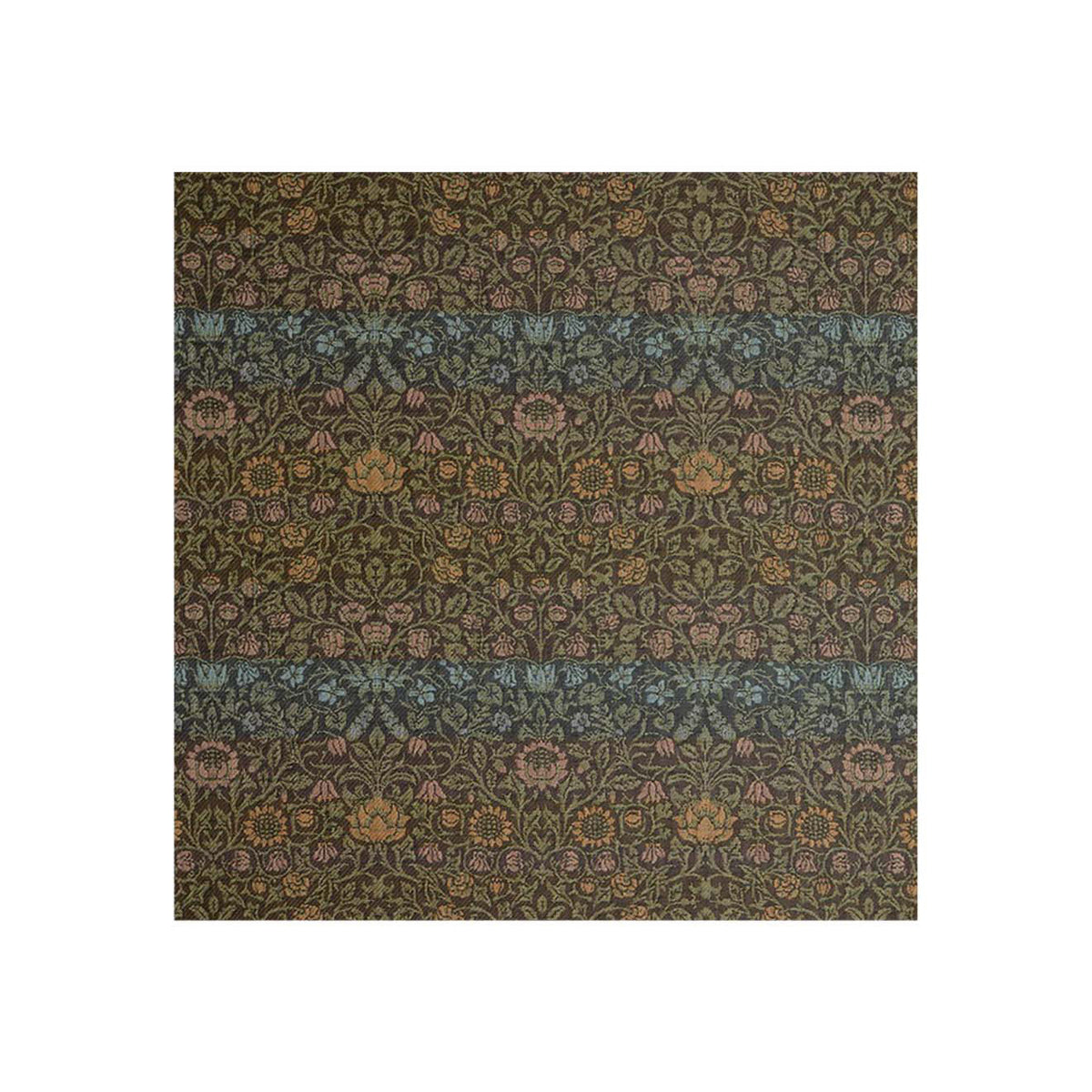 William Morris Rug Samples - Dark Multi
