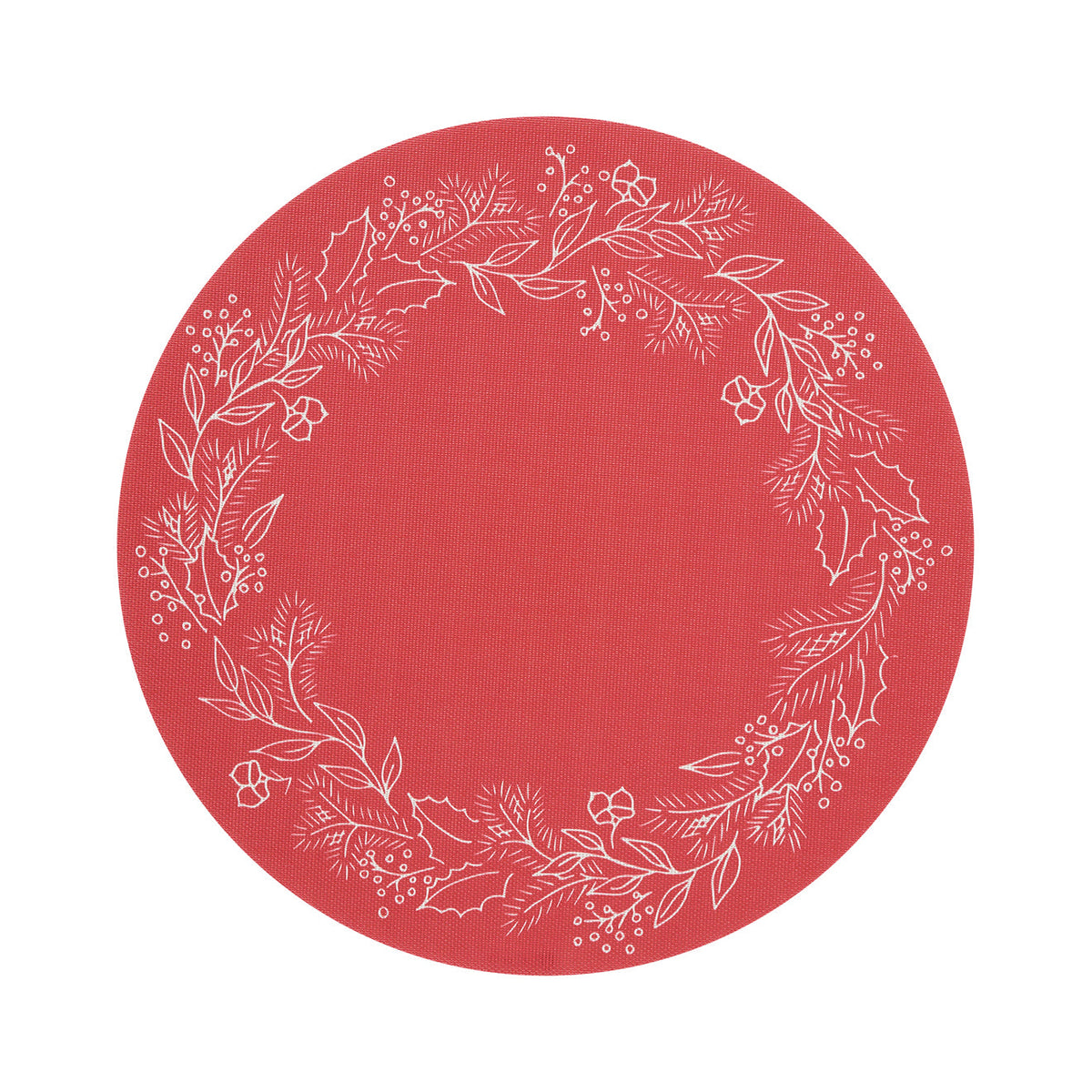 Wreath Placemats - Crimson
