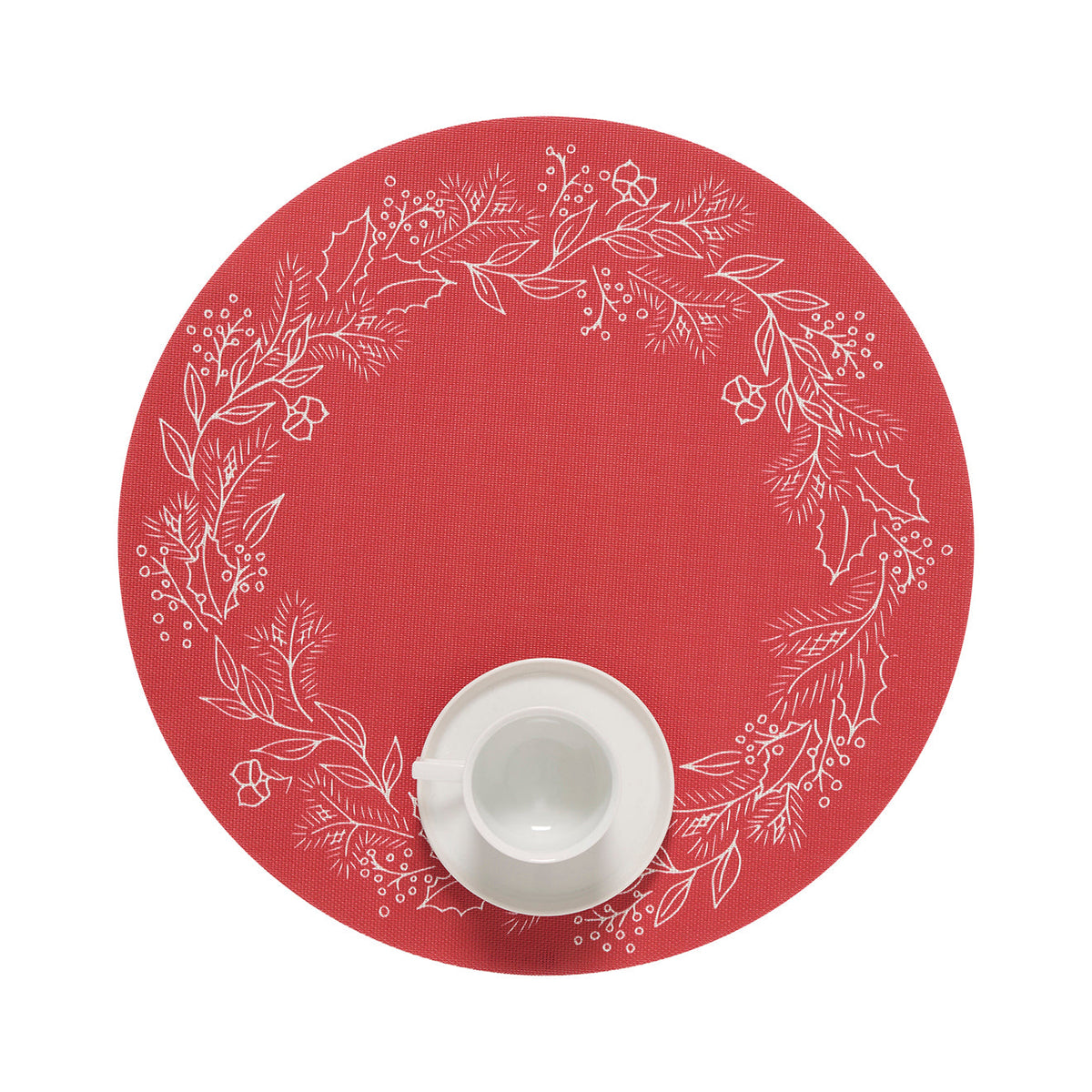 Wreath Placemats - Crimson