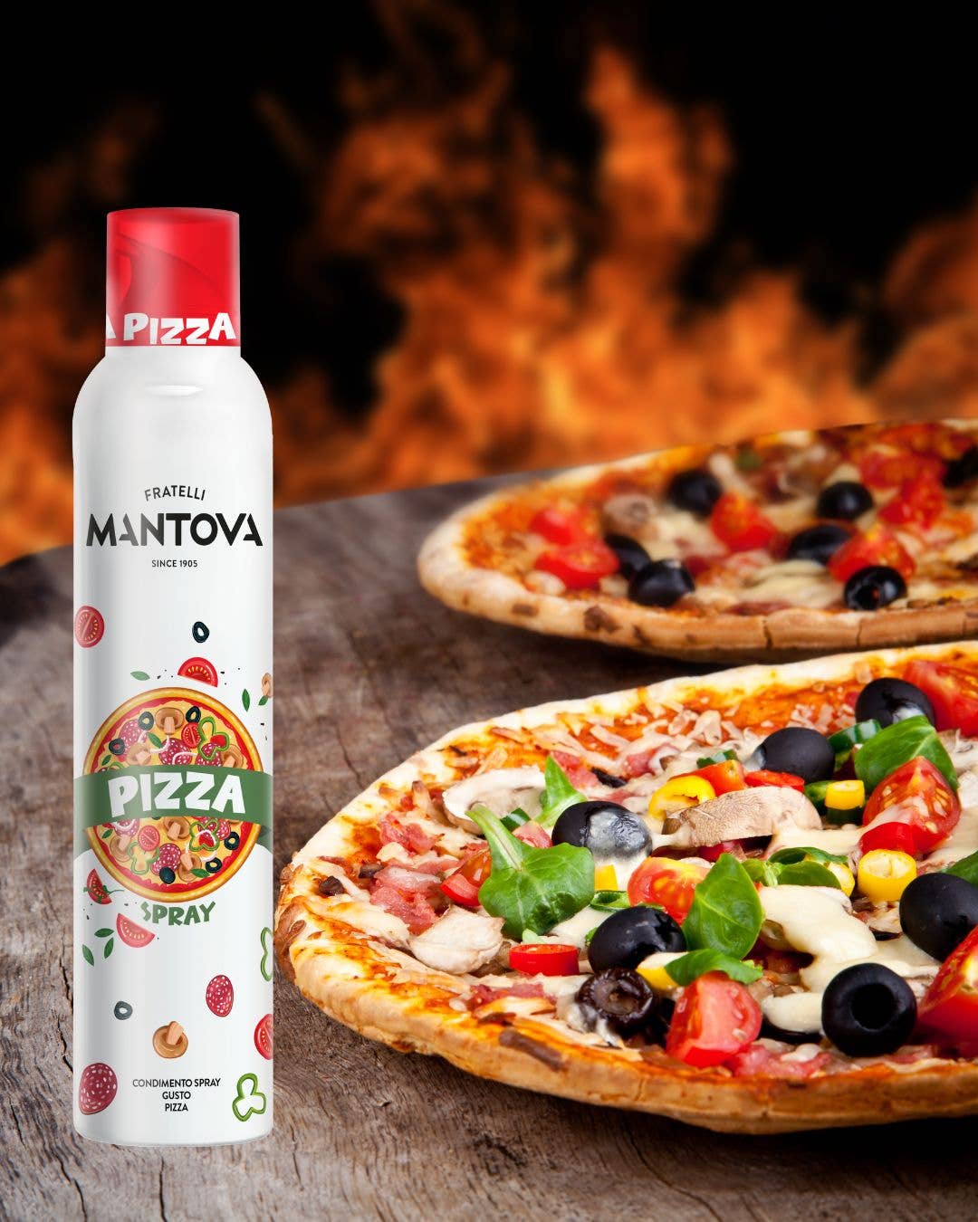 Mantova Pizza Spray, 8 oz