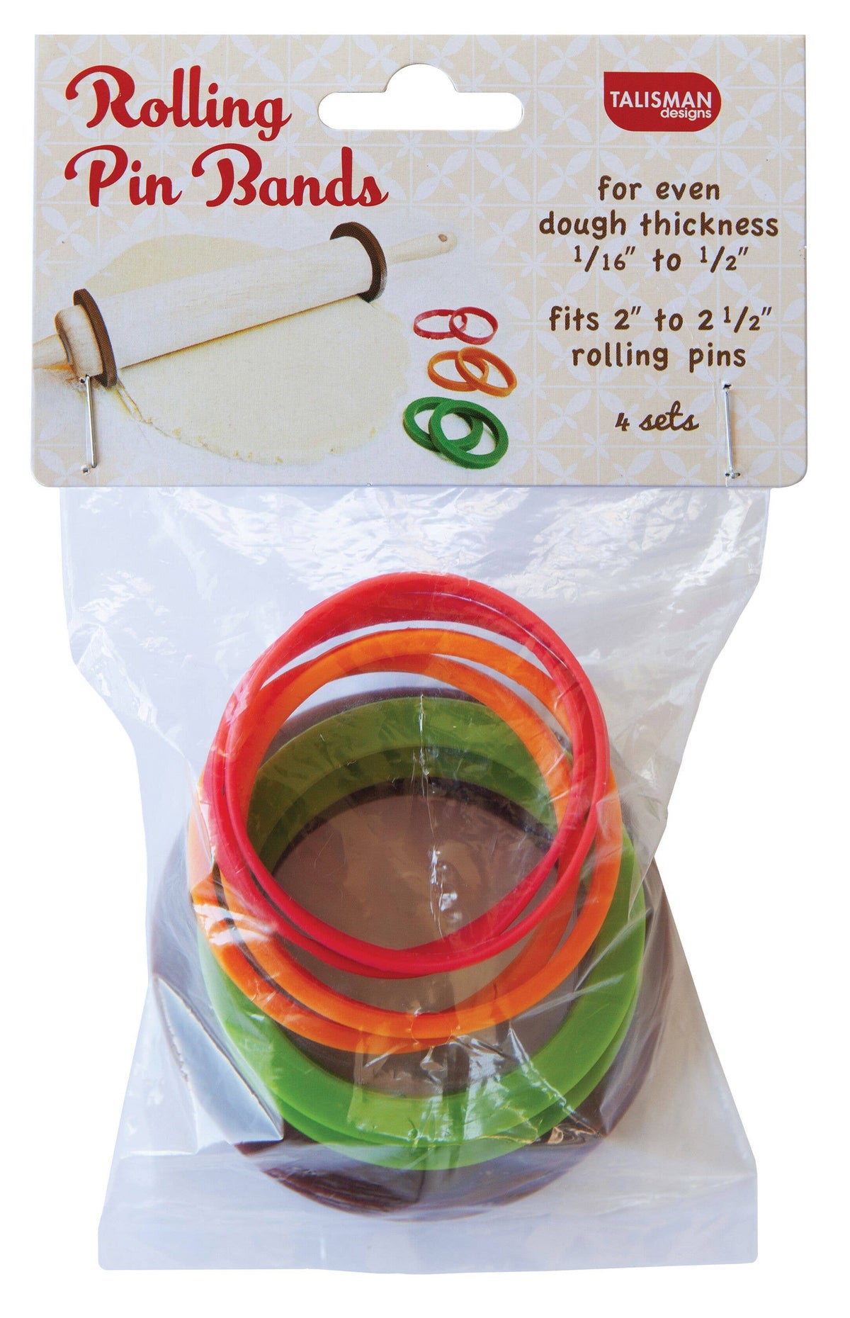 Rolling Pin Bands - Set of 4