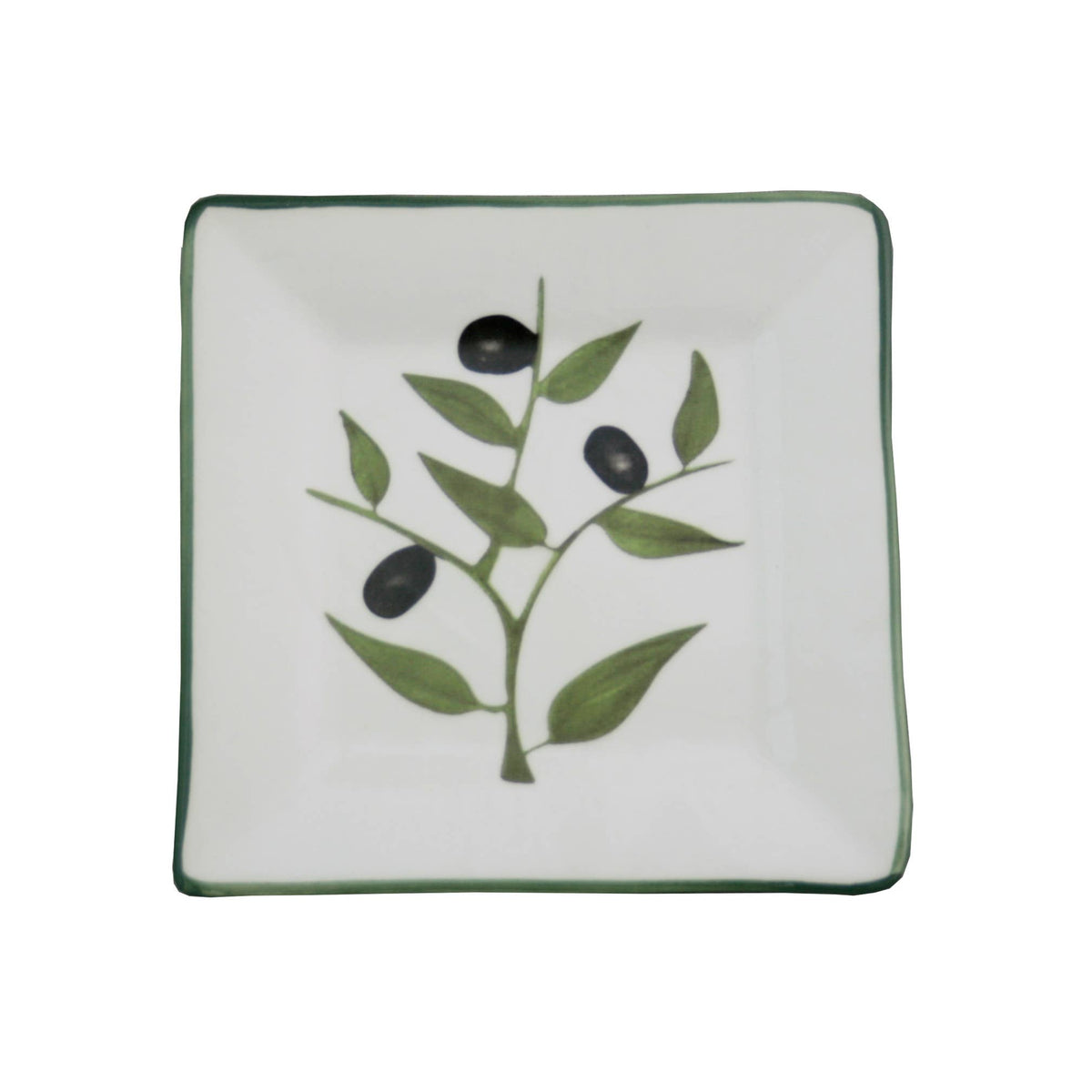 Ceramic Serving Plate - Olive Branch Design