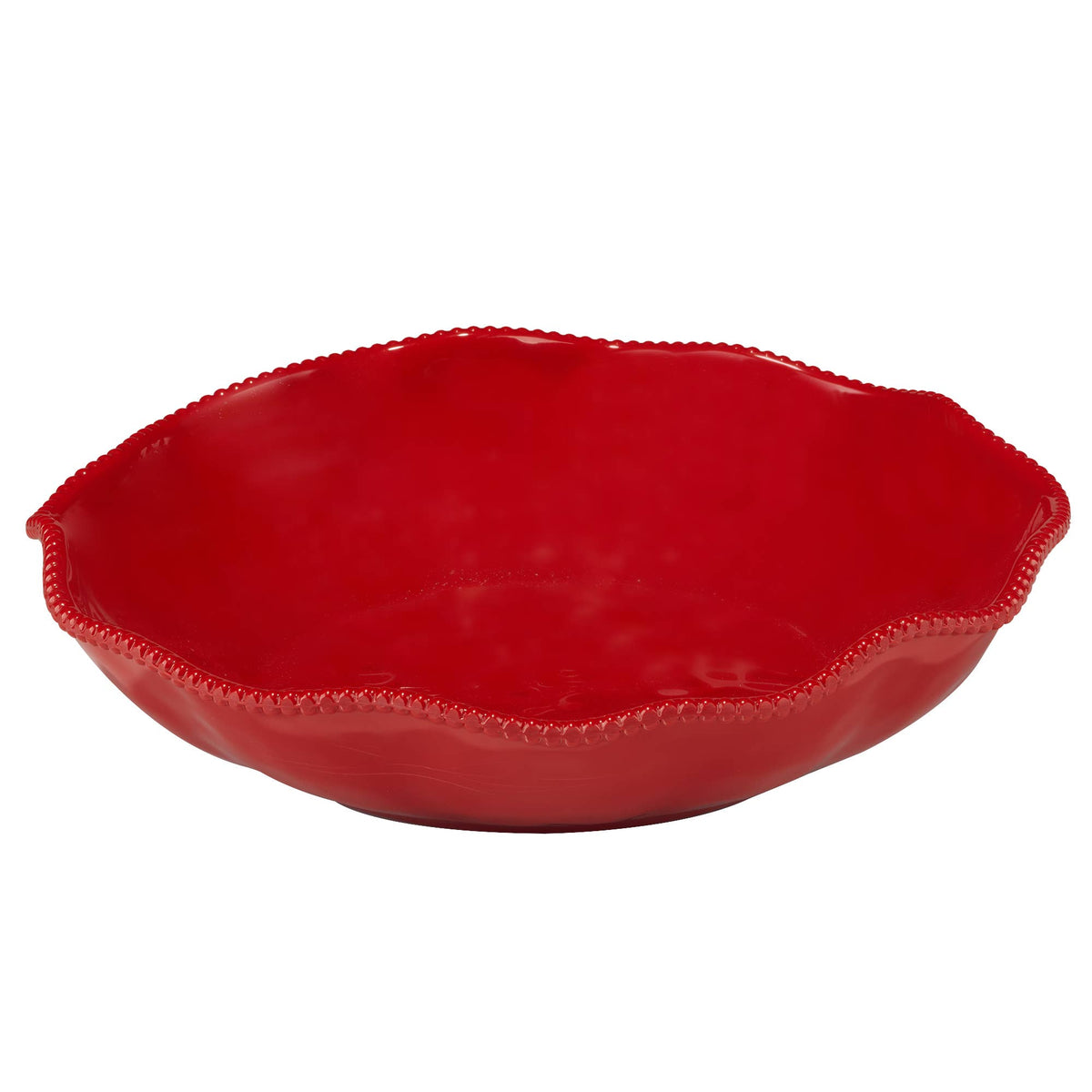 Perlette Red Melamine Large Serving Bowl