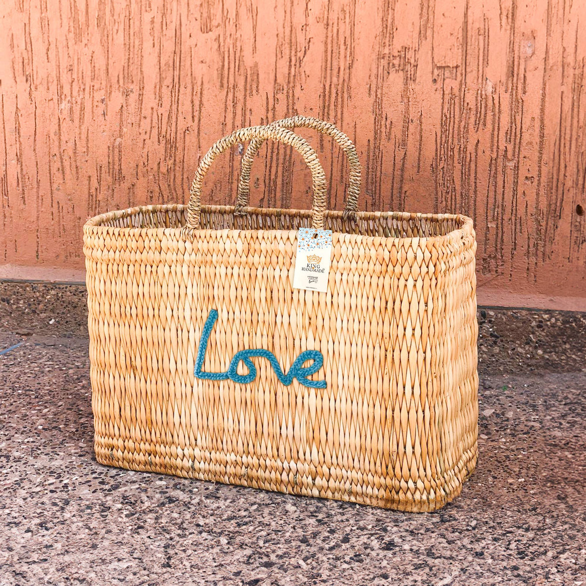 Personalized double embroidered name + Custom Weave Handbag