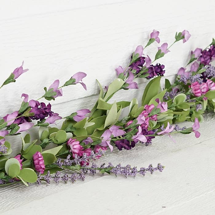 30981- 4.5ft Garland-Mixed Lavender and wild flowers-