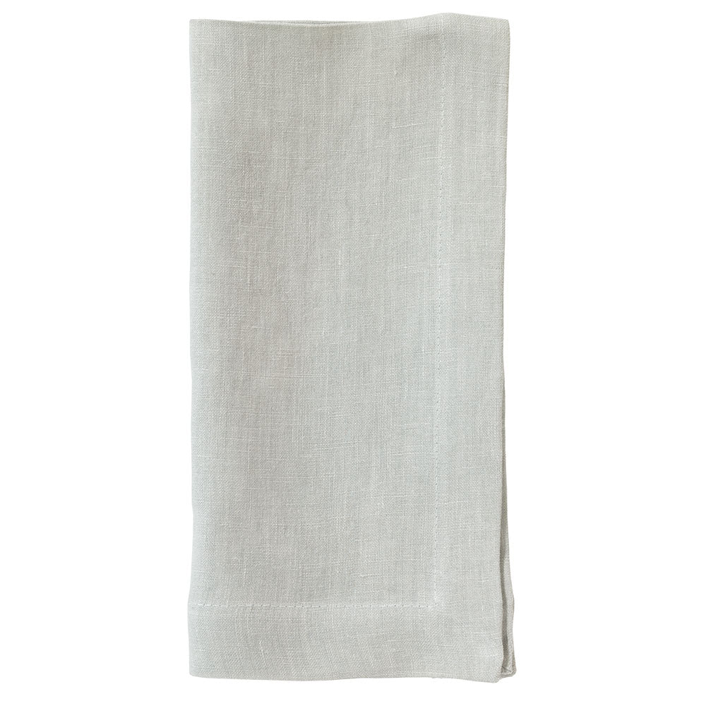 Bodrum Riviera Celadon linen napkin