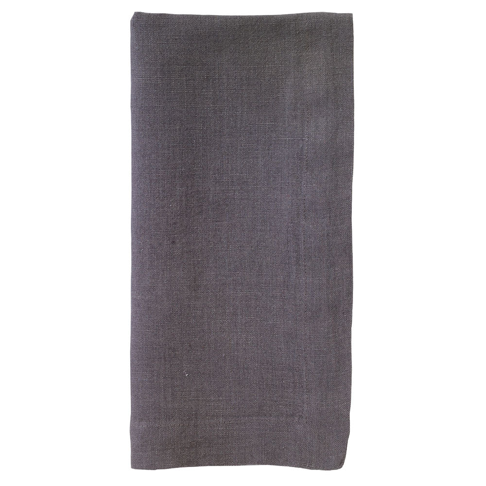 Bodrum Riviera Gunmetal linen napkin