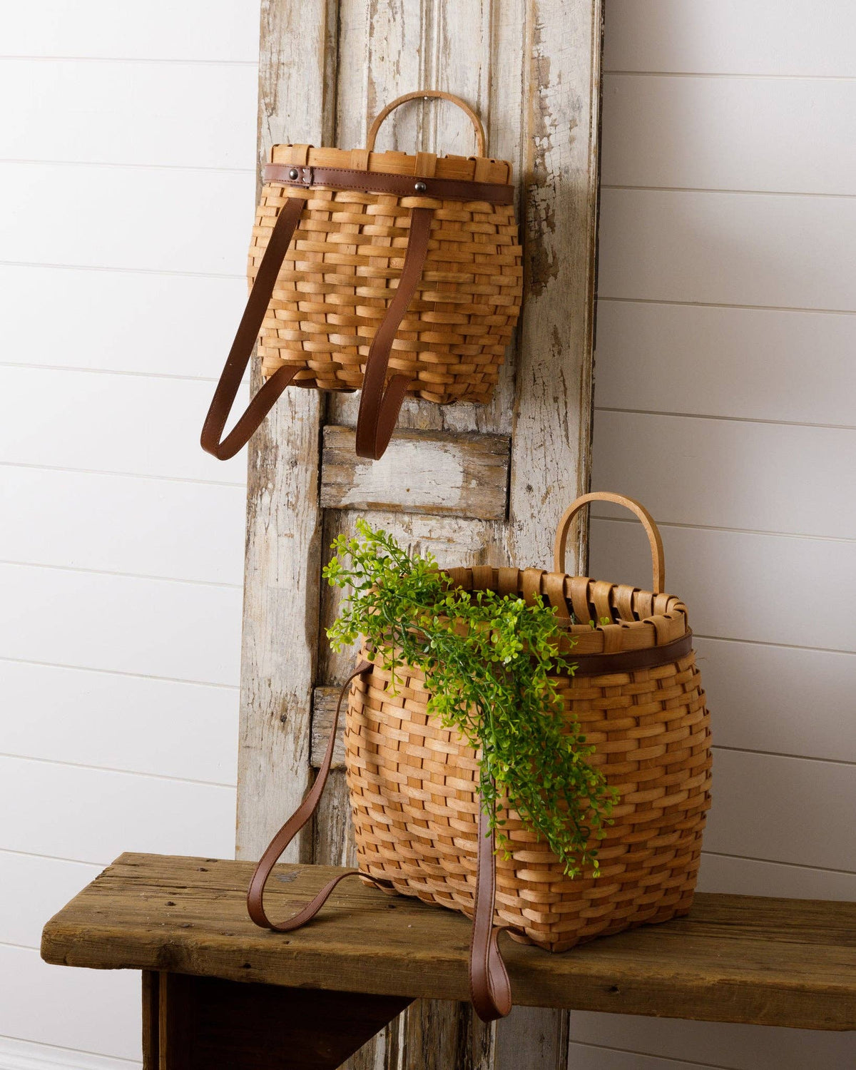 Adirondack Backpack Baskets (Set Of 02)