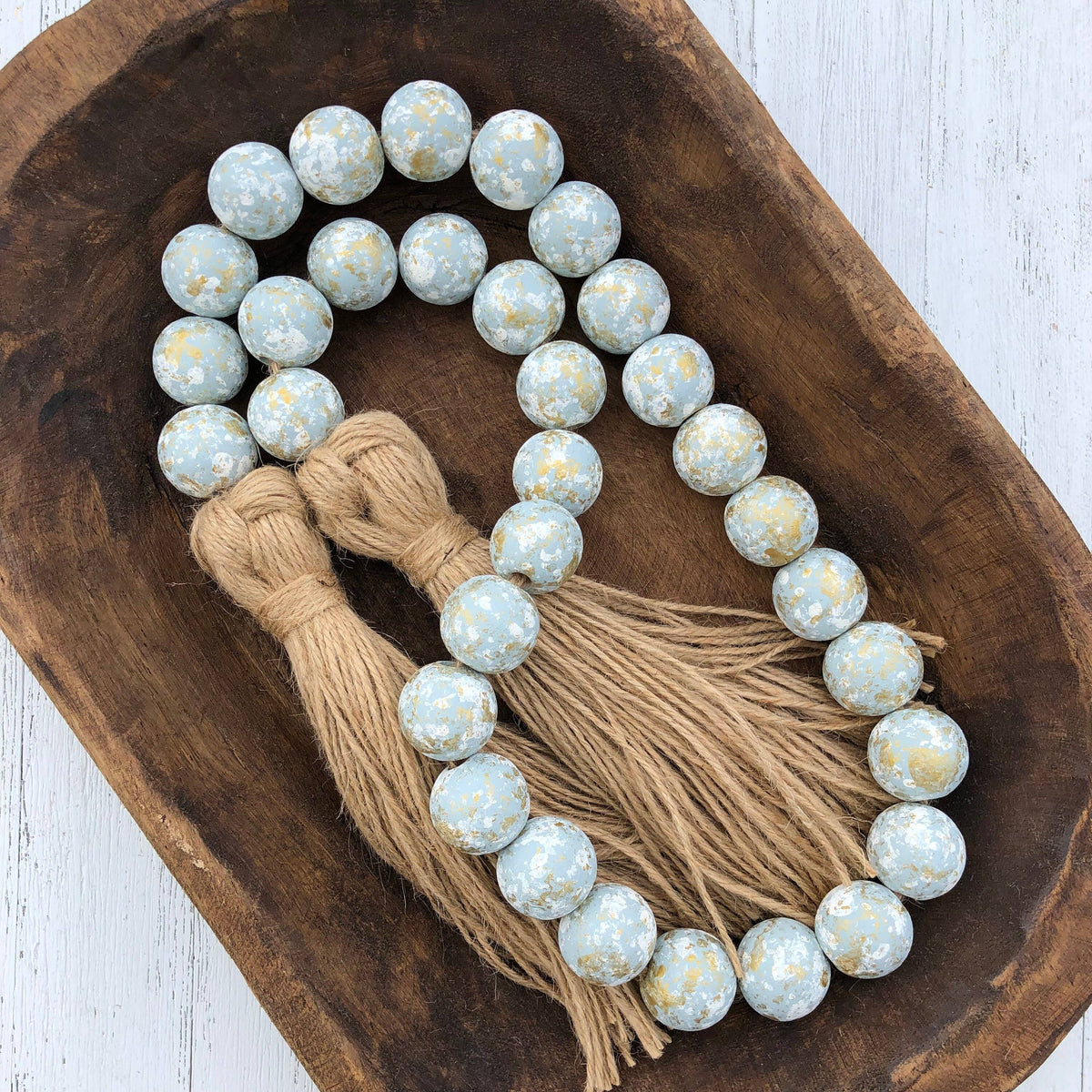 Blessing Bead Garland With Tassels
