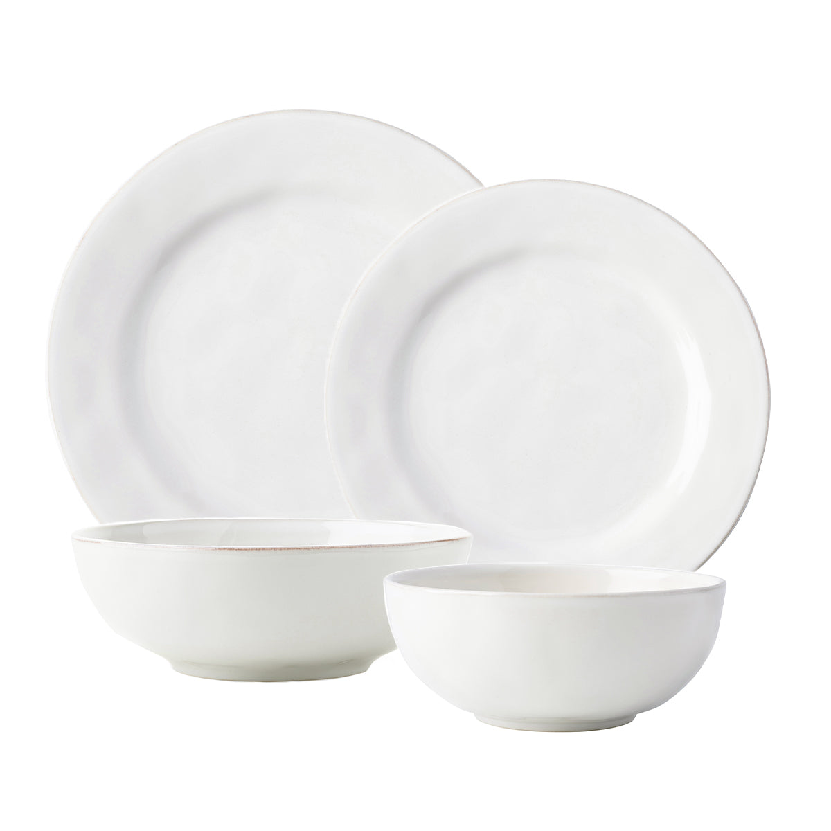 Puro 4pc Place Setting Whitewash
