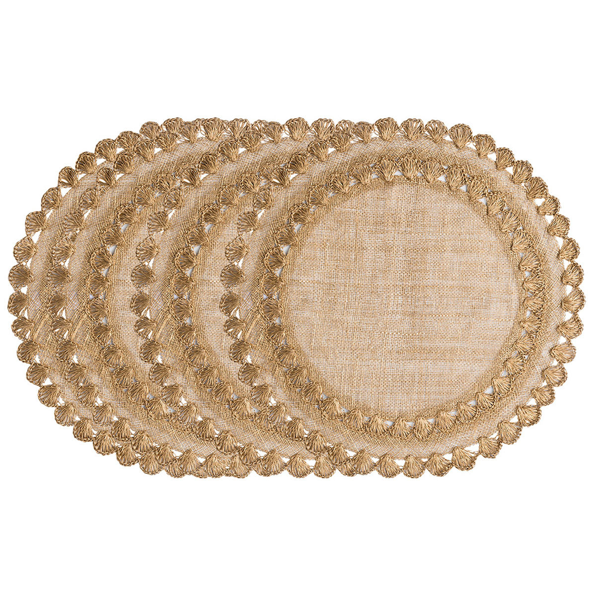 Isadora Placemat Set / 4 Gold