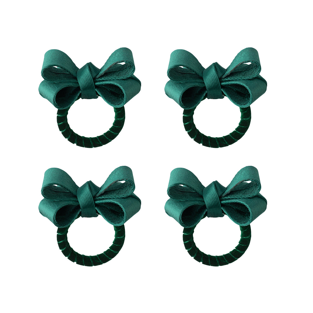 Tuxedo Napkin Ring Set/4 - Green