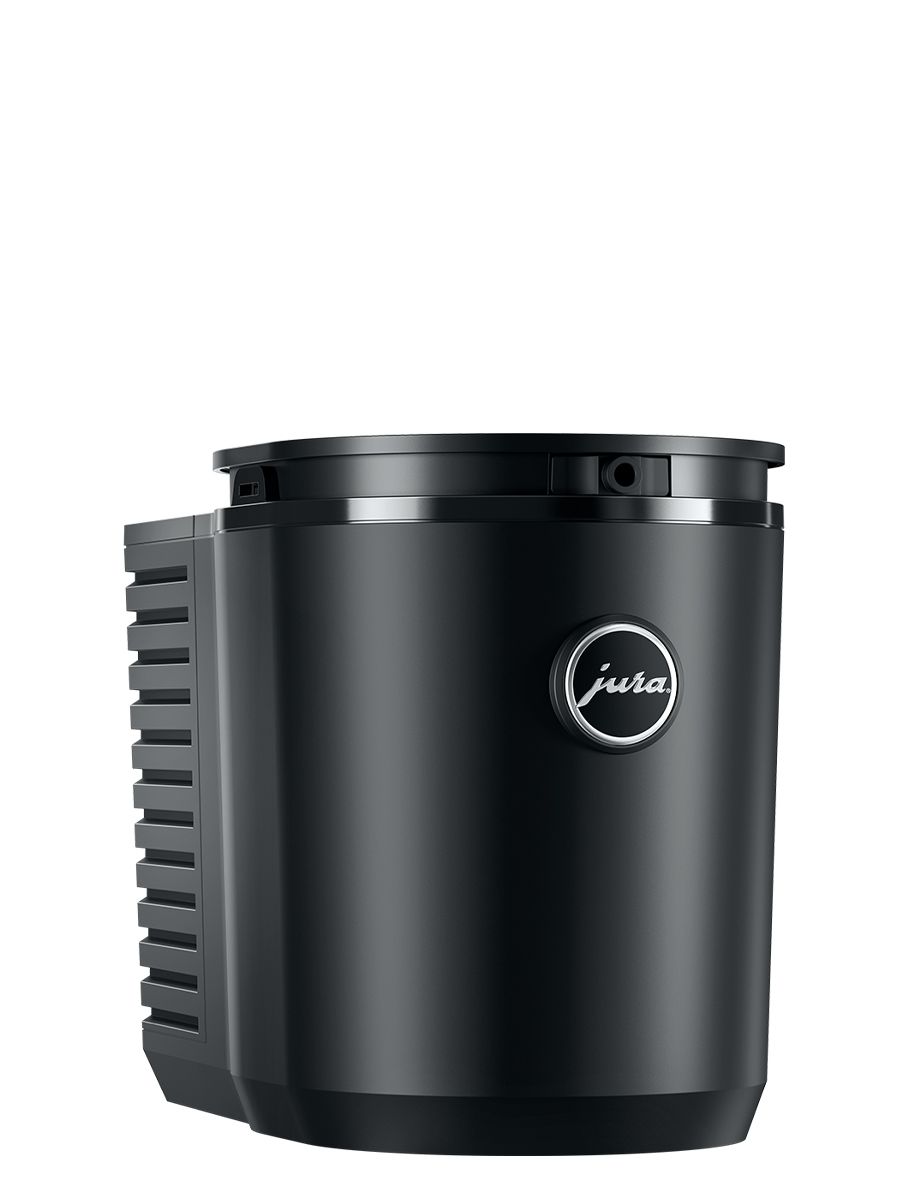 Front side view of Cool Control Black (1L) with JURA logo on the center
