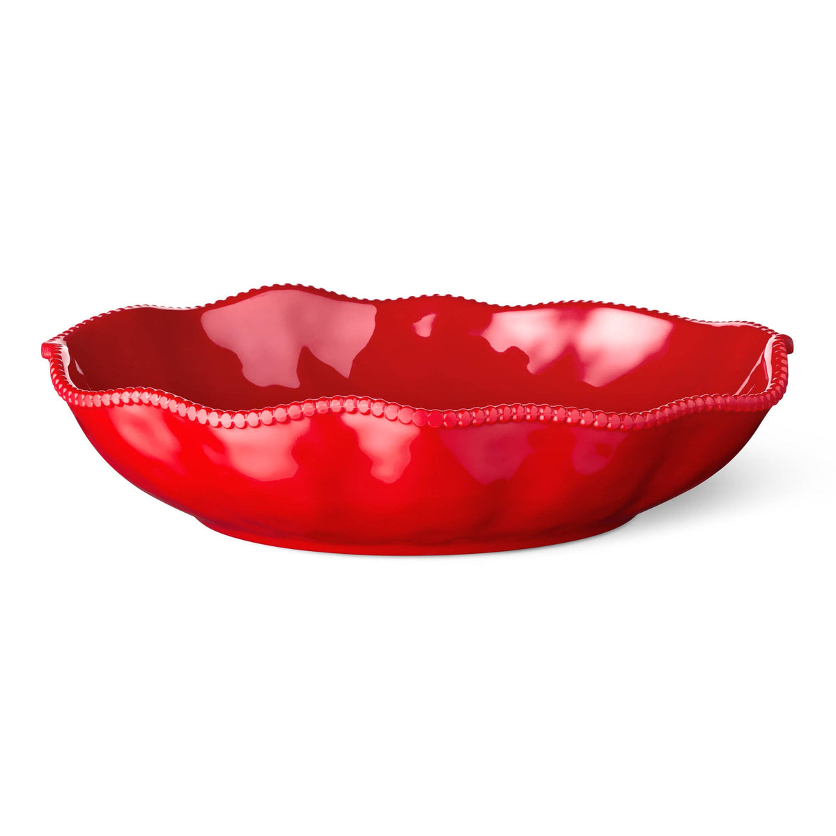 Perlette Red Melamine Large Serving Bowl