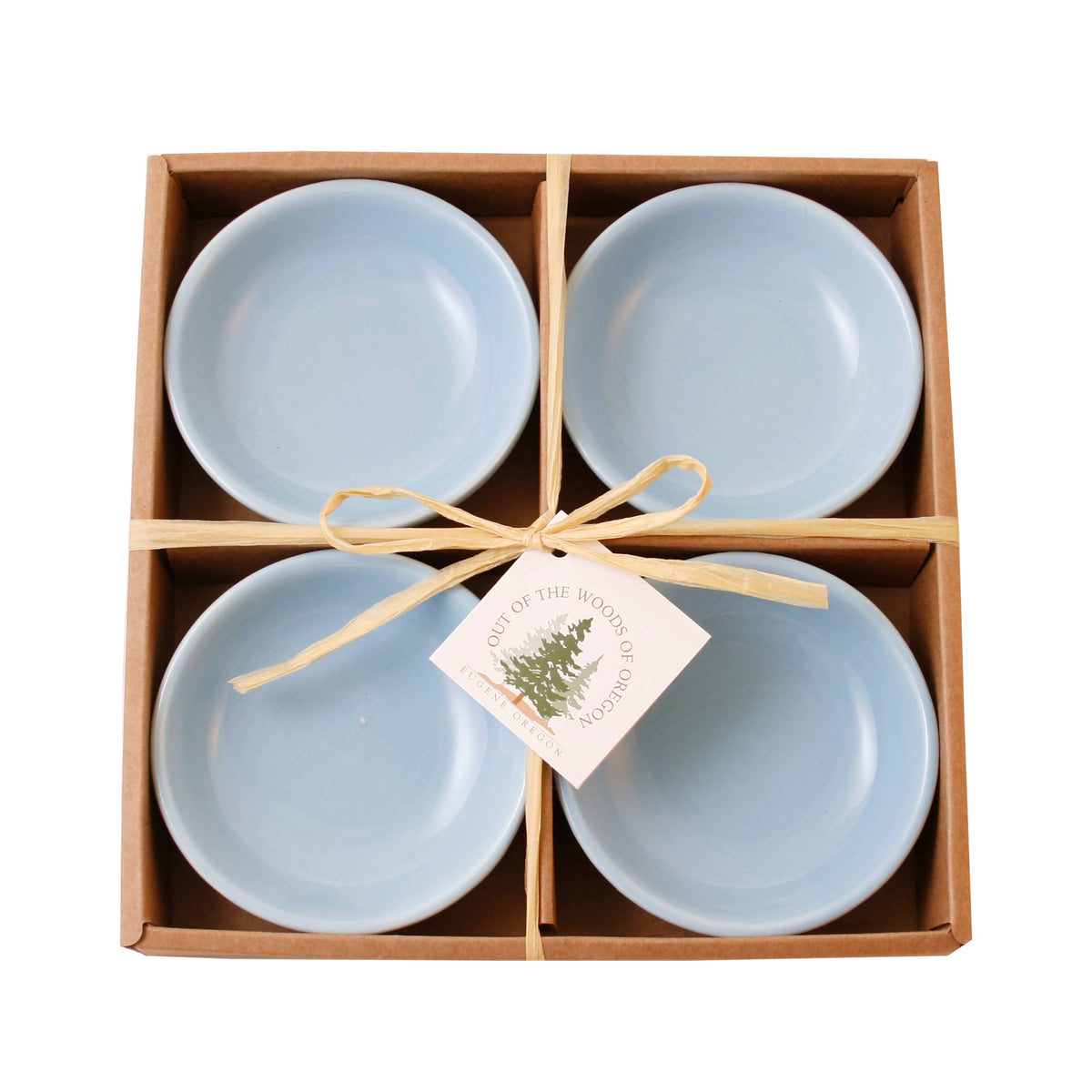 Set of 4 Small Round Bowls - Cornflower (3.75")