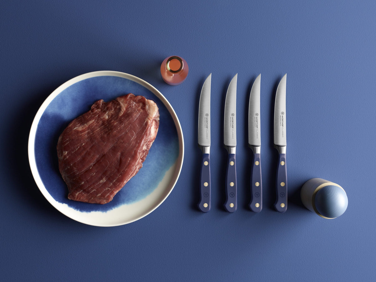 Wusthof Classic 4-Piece Steak Knife Set — Black