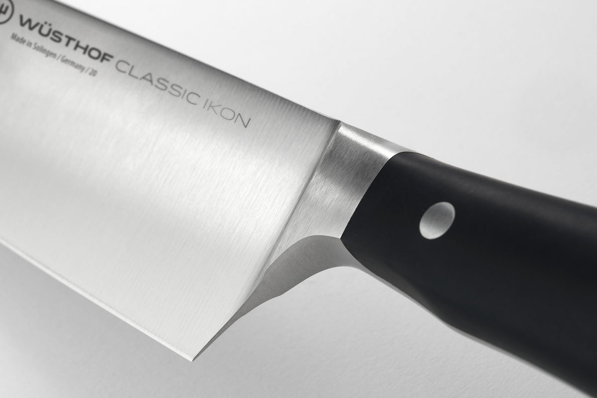 Wusthof Classic Ikon 4 1/2" Asian Utility Knife — Black