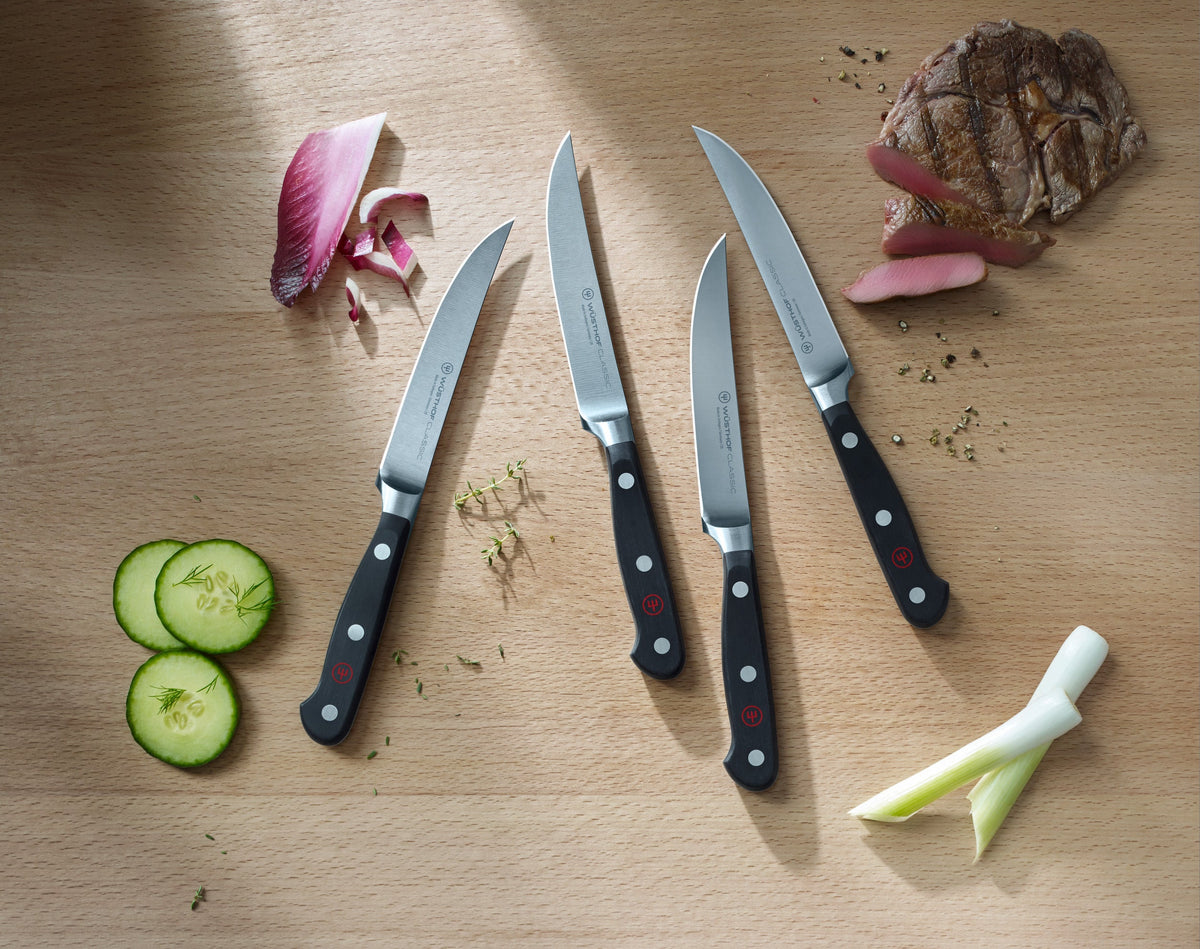 Wusthof Classic 4 1/2" Steak Knife — Black