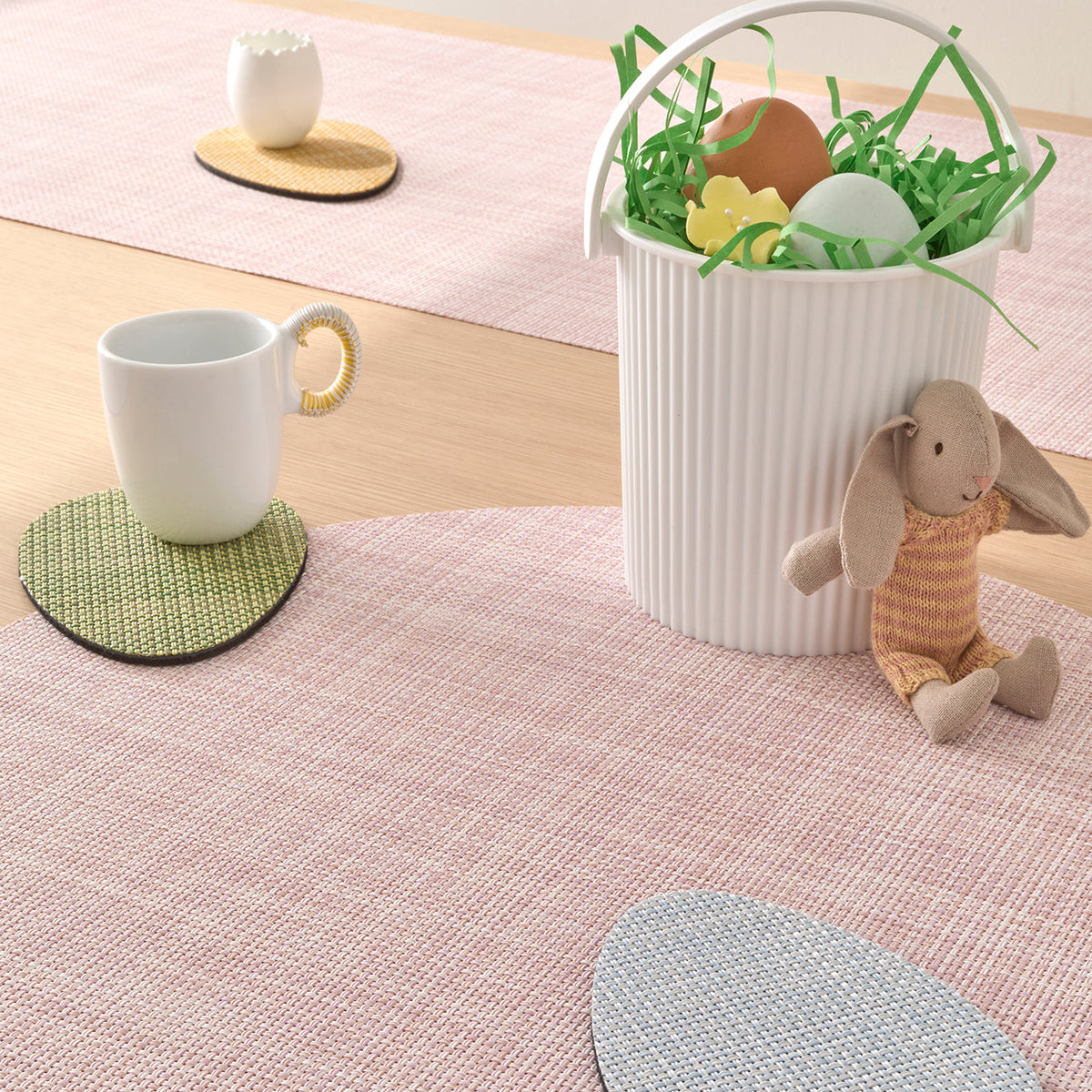 Mini Basketweave Placemat Samples - Blush