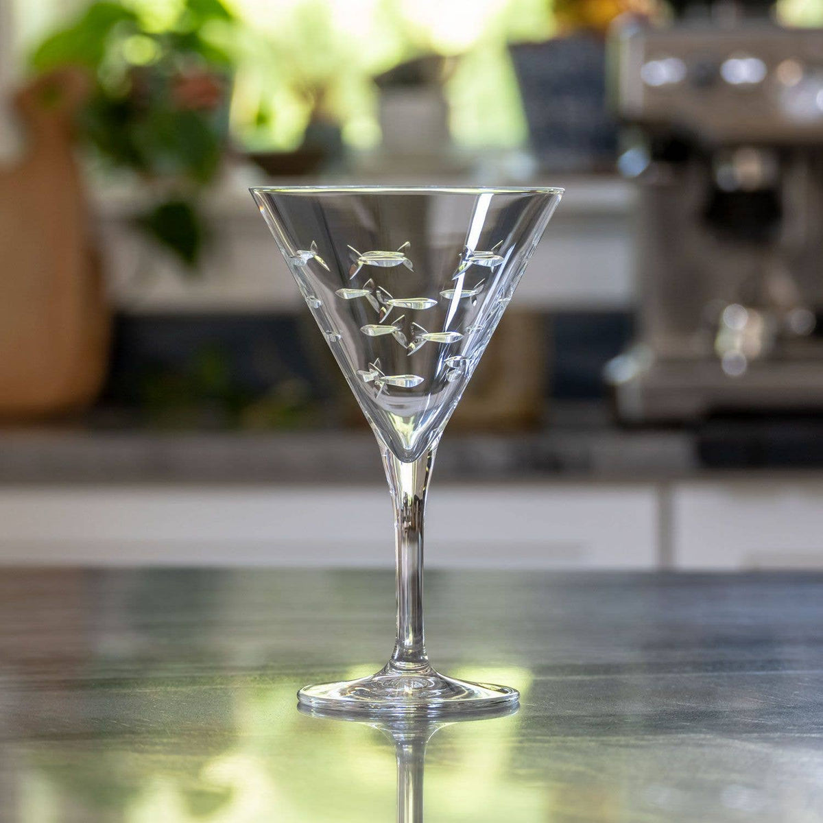 School of Fish Martini Glass 7.5oz