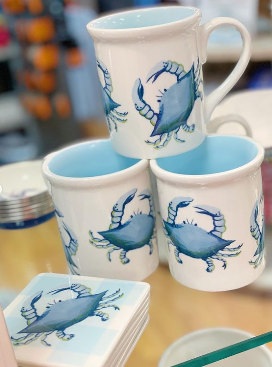 Blue Crab 4 Piece Coaster Set