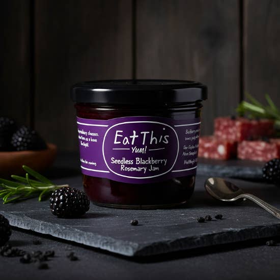 Seedless Blackberry Rosemary Jam