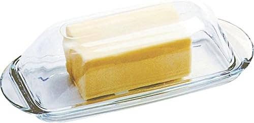 Presence Butter Dish with Cover, 3.25" x 7.5" x 2"