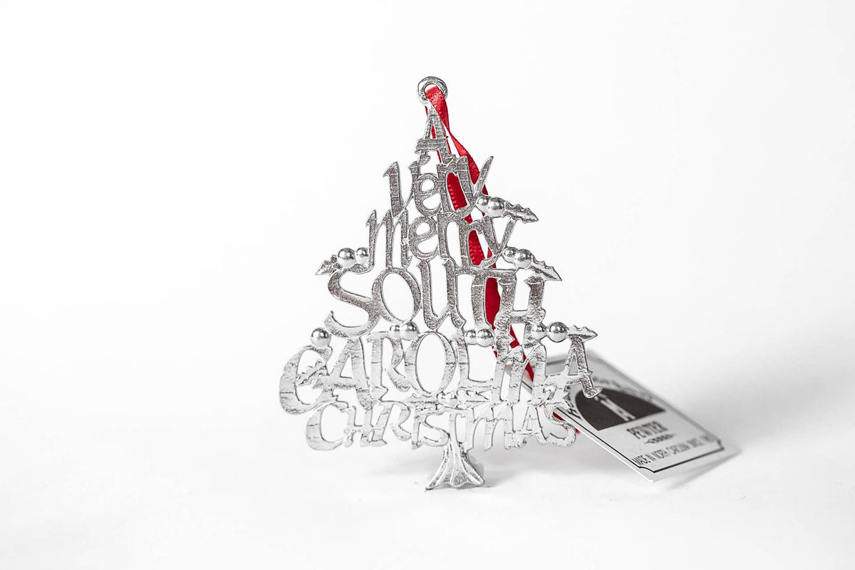 South Carolina Christmas Ornament - State Symbol and Outline