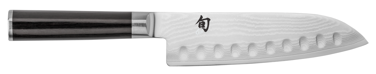 Shun Classic 7" Hollow Ground Santoku — Ebony