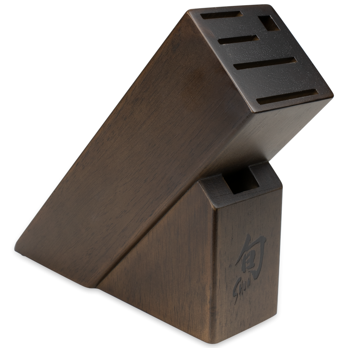 Shun 6–Slot Slimline Block (Dark) — Black