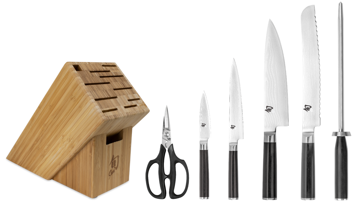 Shun Classic 7-Piece Essential Block Set — Ebony