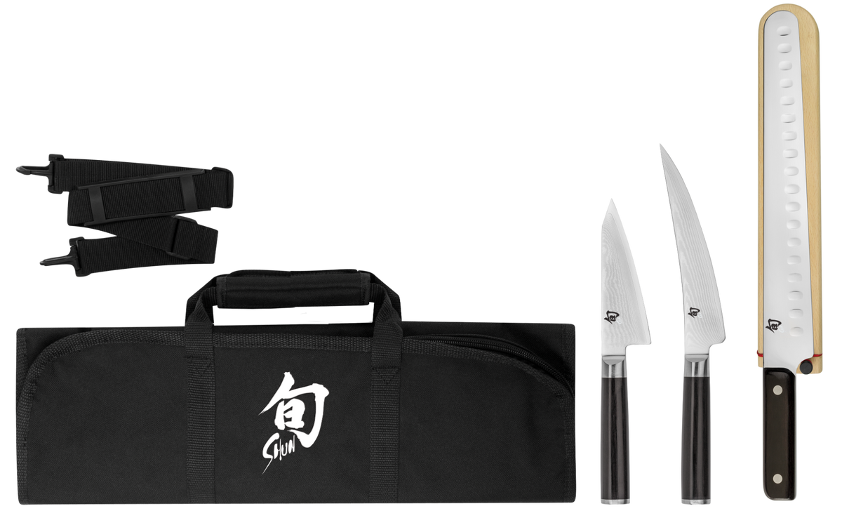 Shun Classic 4-Piece BBQ Set — Ebony
