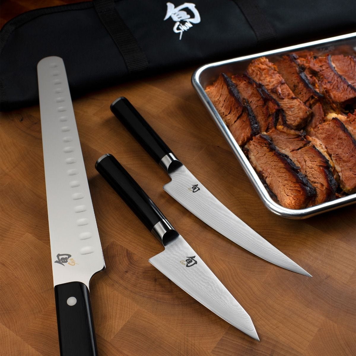 Shun Classic 4-Piece BBQ Set — Ebony