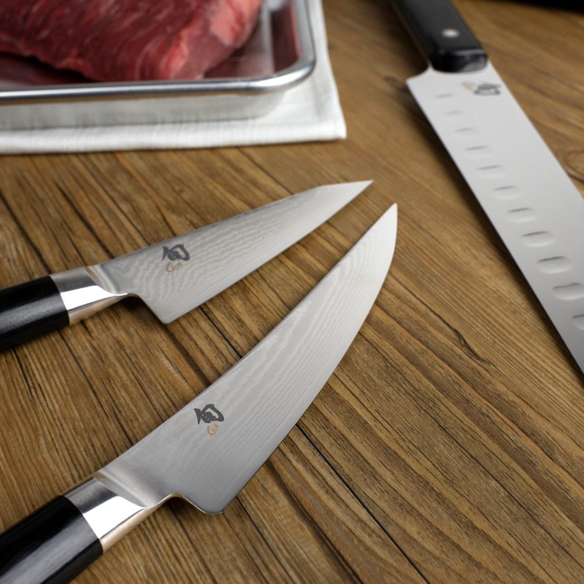 Shun Classic 4-Piece BBQ Set — Ebony