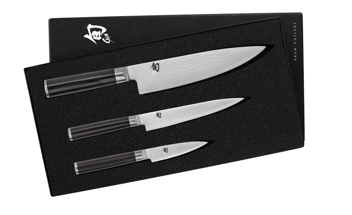 Shun Classic Blonde 3-Piece Starter Set — Ebony