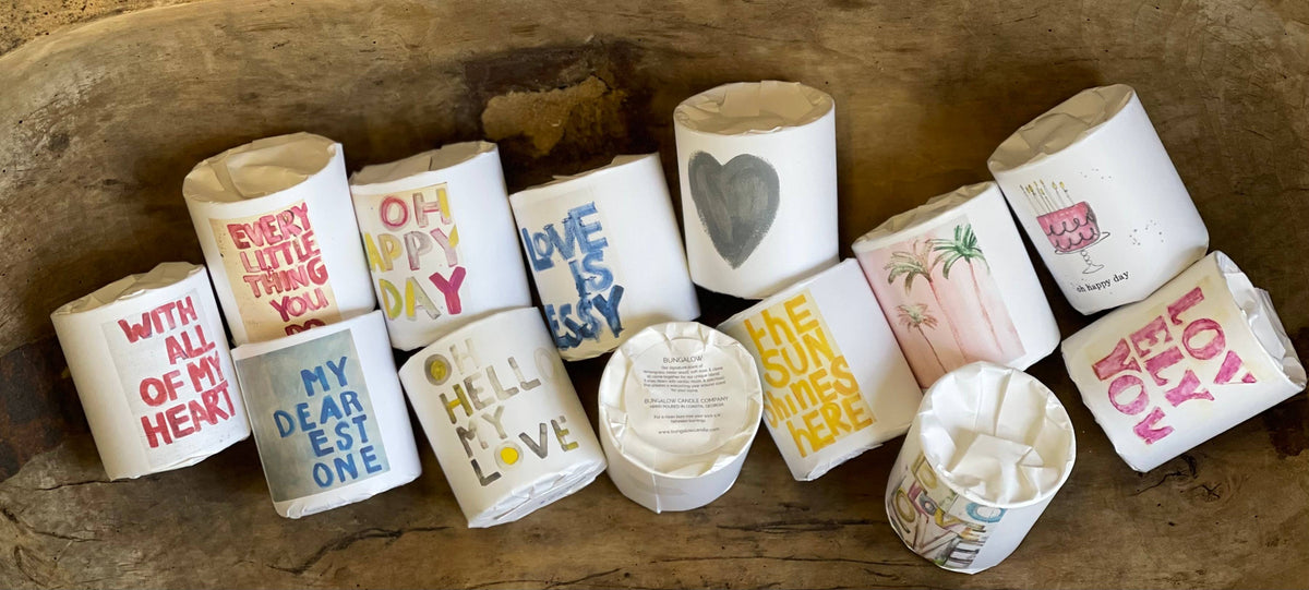 "The Sun Shines Here" - Paper Wrapped Soy Candle