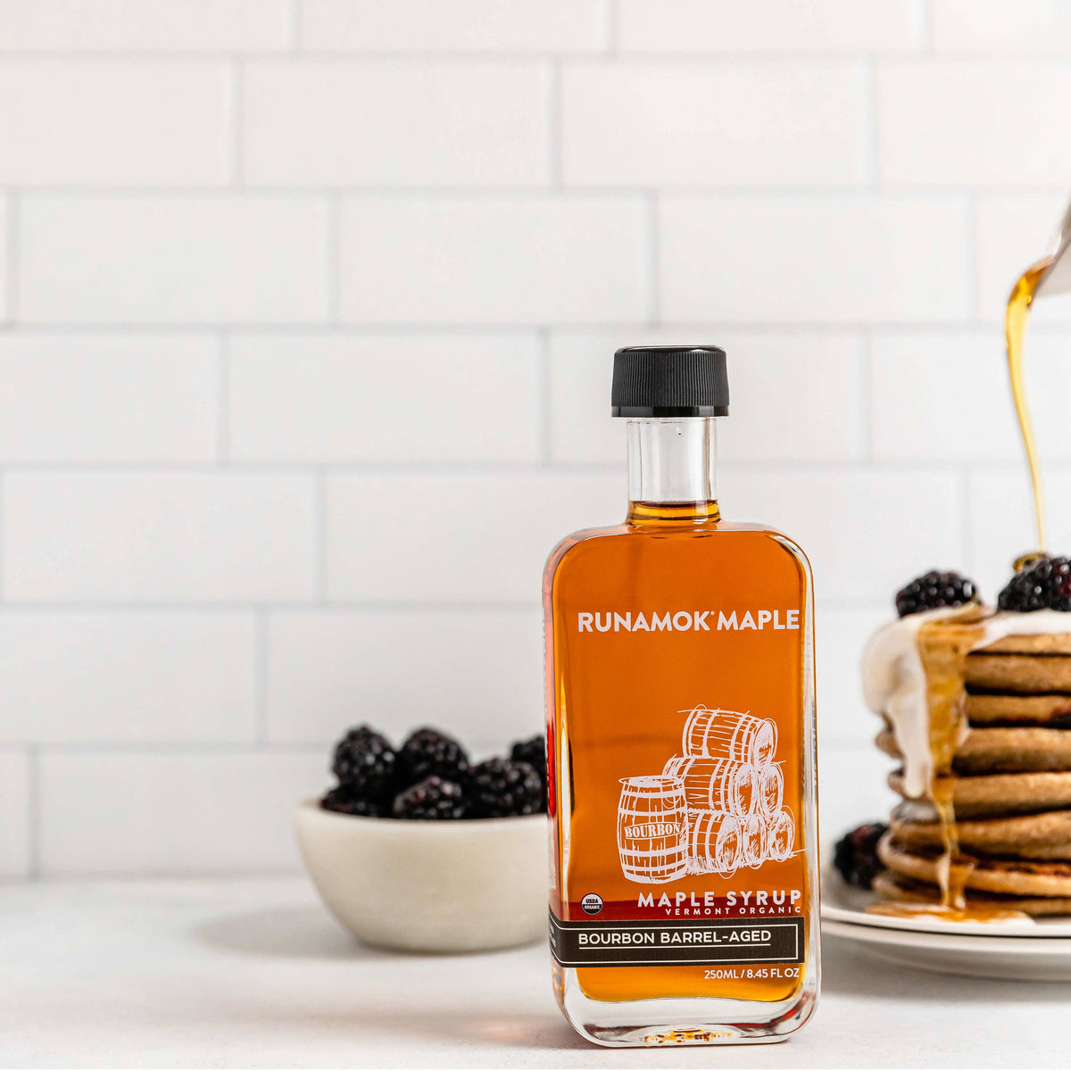 Bourbon Barrel-Aged Organic Vermont Maple Syrup