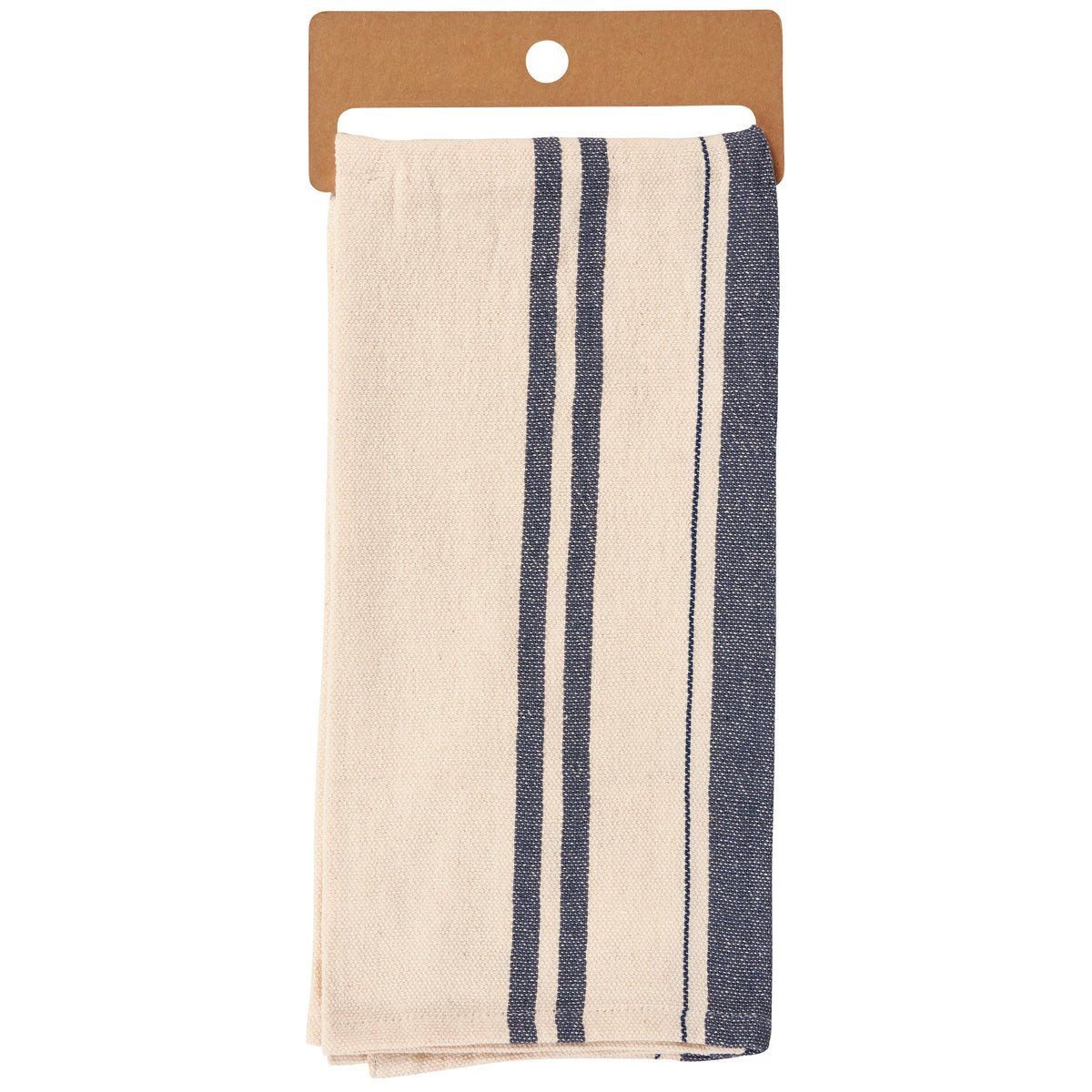 Cream Blue Stripe Kitchen Towel