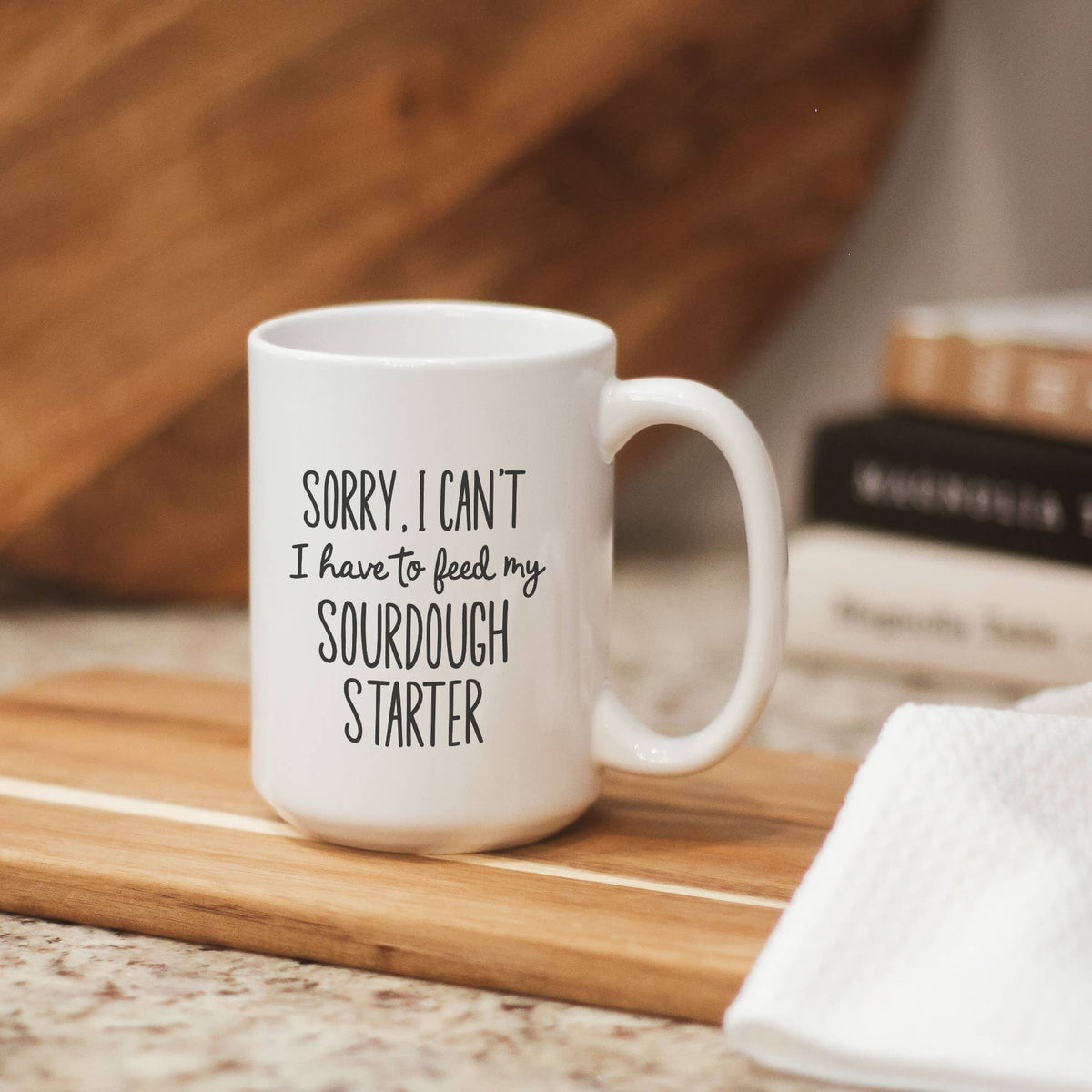 Funny Sourdough Starter Baking Mug, Baking Kitchen Decor