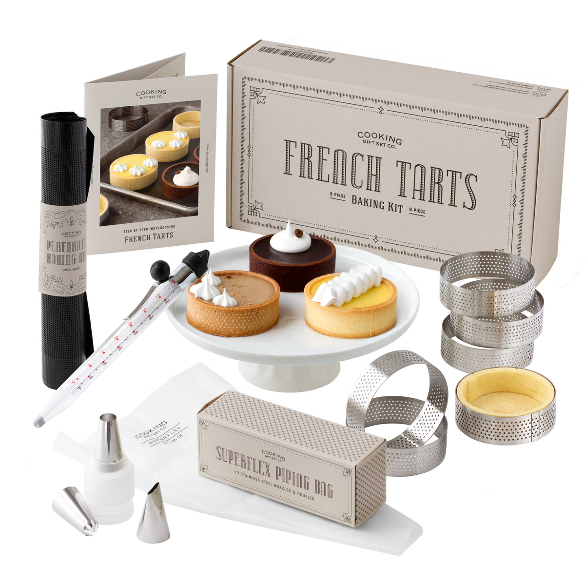 French Tart Baking Kit | Cake Decorating Tools | Unique Gift