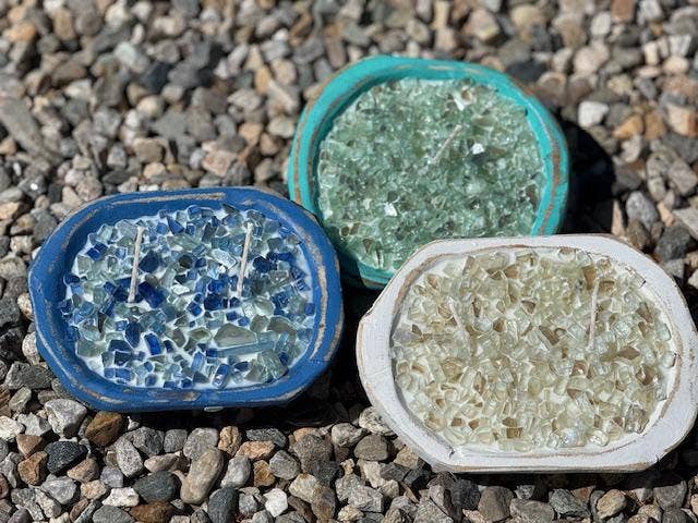 "FIRE BOWL" Dough Bowl Soy Candle (Various Colors/Scents)