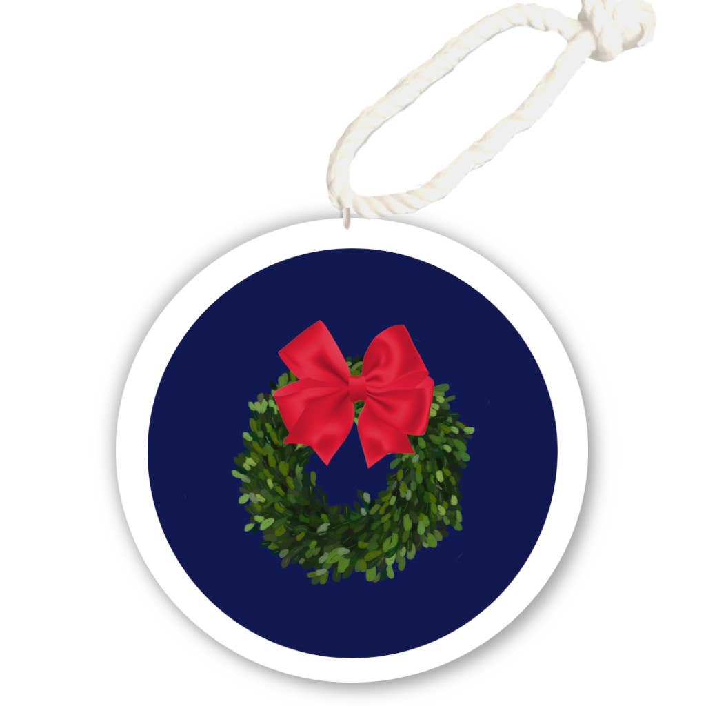 Christmas Ornament - Christmas Boxwood Wreath