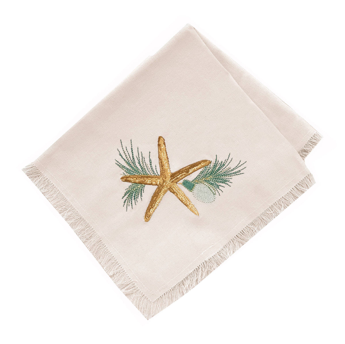 Holiday Starfish Napkins-Set of Four